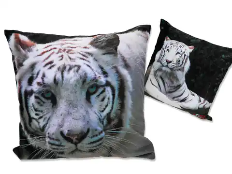 ⁨Pillow with filling/zipper - Tigers (CARMANI)⁩ at Wasserman.eu
