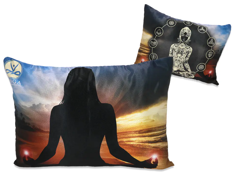 ⁨Pillow with filling/zipper - Yoga (CARMANI)⁩ at Wasserman.eu