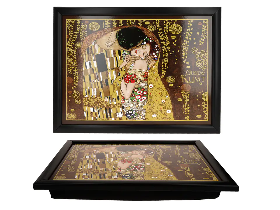 ⁨Laptop stand - G. Klimt, Kiss (CARMANI)⁩ at Wasserman.eu