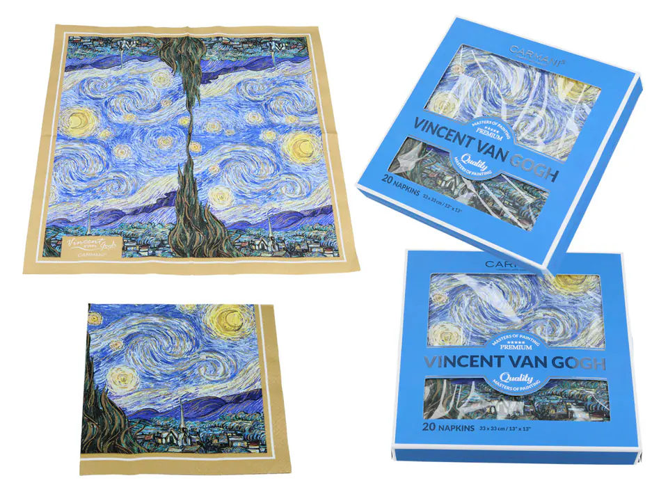 ⁨Paper napkins 20pcs. - V. van Gogh, Starry Night (CARMANI)⁩ at Wasserman.eu