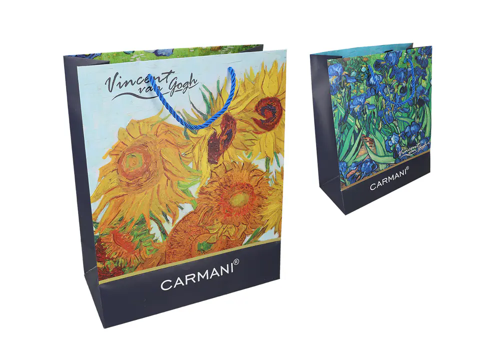 Torebka prezentowa - V. van Gogh, Irysy, Słoneczniki (CARMANI) w sklepie Wasserman.eu