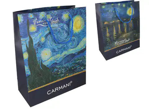 ⁨Gift bag - V. van Gogh, Terrace Of the Café at Night, Starry Night (CARMANI)⁩ at Wasserman.eu
