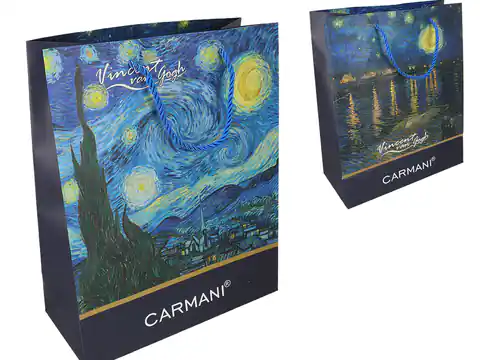 ⁨Gift bag - V. van Gogh, Terrace Of the Café at Night, Starry Night (CARMANI)⁩ at Wasserman.eu