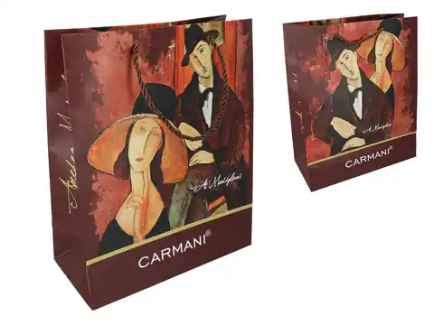 ⁨Torebka prezentowa - A. Modigliani, średnia (CARMANI)⁩ w sklepie Wasserman.eu