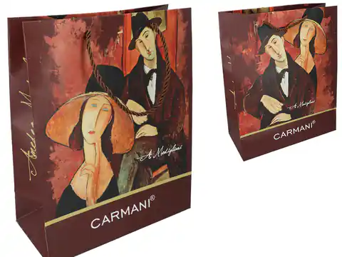 ⁨Torebka prezentowa - A. Modigliani, duża (CARMANI)⁩ w sklepie Wasserman.eu