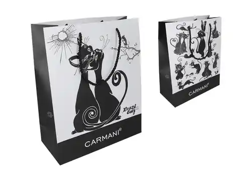⁨Gift bag - Cat's world, small (CARMANI)⁩ at Wasserman.eu