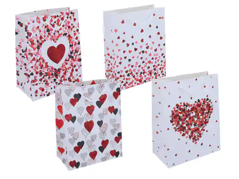⁨Decorative bag, hearts (pattern to choose from)⁩ at Wasserman.eu