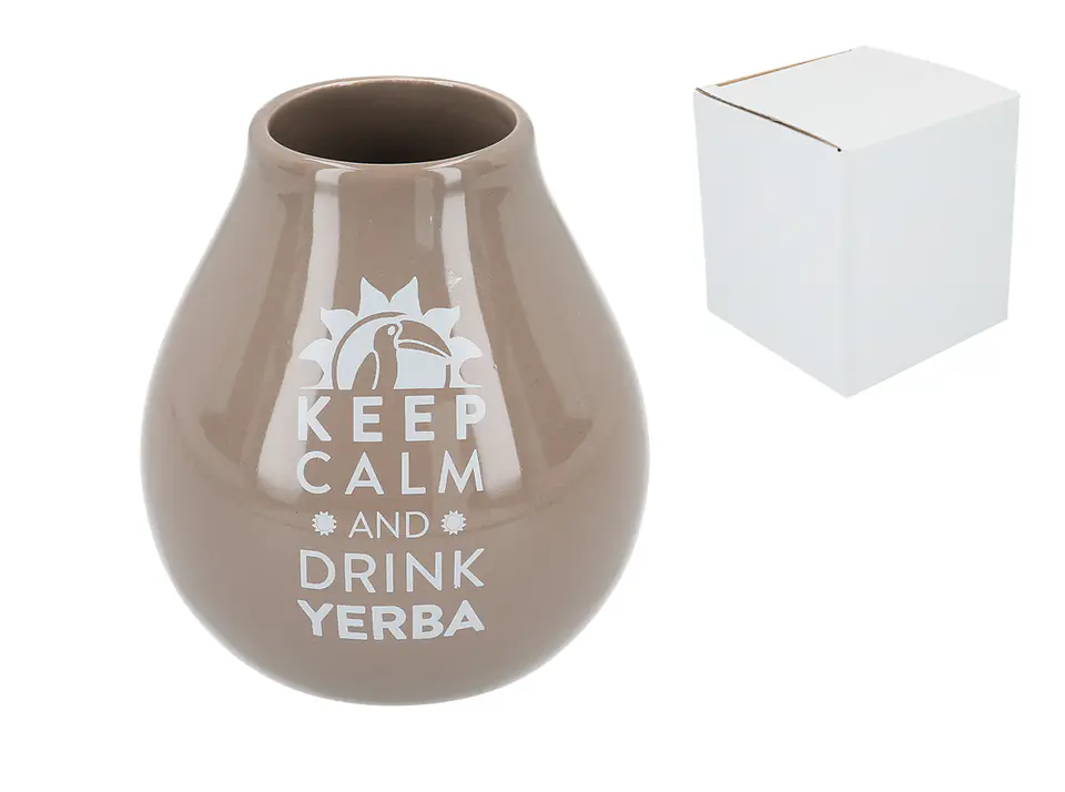 Matero Ceramico LUKA BROWN z logo MATE GREEN w sklepie Wasserman.eu