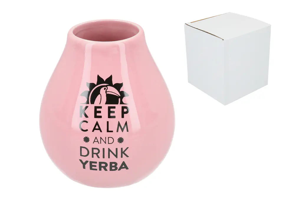 Matero Ceramico LUKA PINK z logo MATE GREEN w sklepie Wasserman.eu