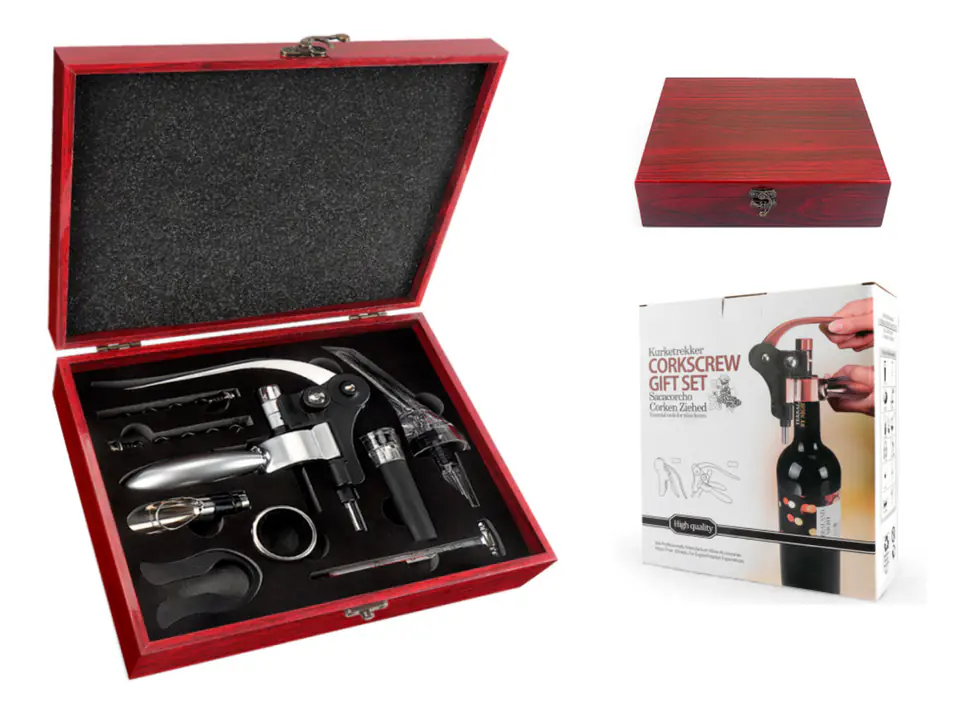 ⁨Wine set in the case - 10 pieces⁩ at Wasserman.eu