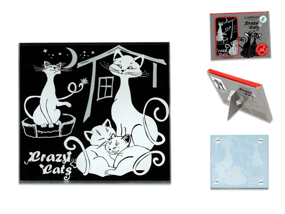 Glass pad - Cat's world, Cat's family (CARMANI) at Wasserman.eu