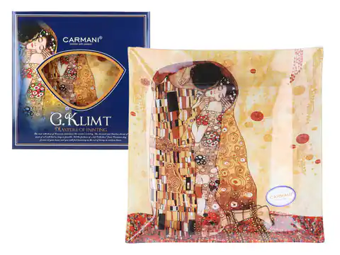 ⁨Talerz dekoracyjny - G. Klimt, Pocałunek 30x30cm⁩ w sklepie Wasserman.eu