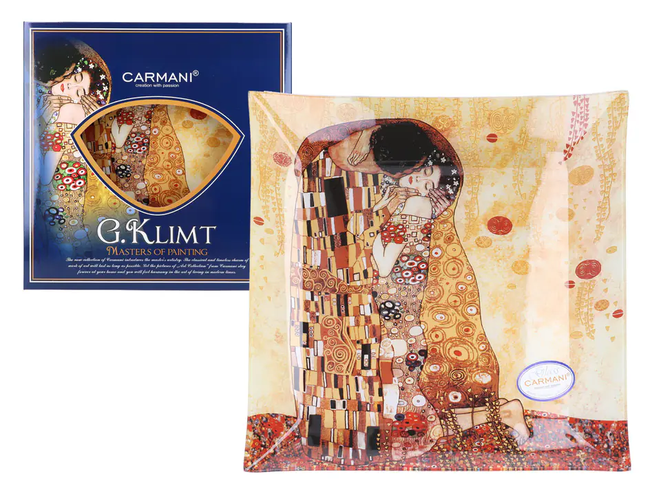 ⁨Talerz dekoracyjny - G. Klimt, Pocałunek (CARMANI)⁩ w sklepie Wasserman.eu