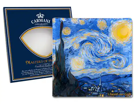 ⁨Talerz dekoracyjny - V. van Gogh, Gwiaździsta noc (CARMANI)⁩ w sklepie Wasserman.eu
