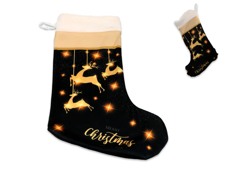 ⁨Christmas sock, small - Deer, Merry Christmas (CARMANI)⁩ at Wasserman.eu