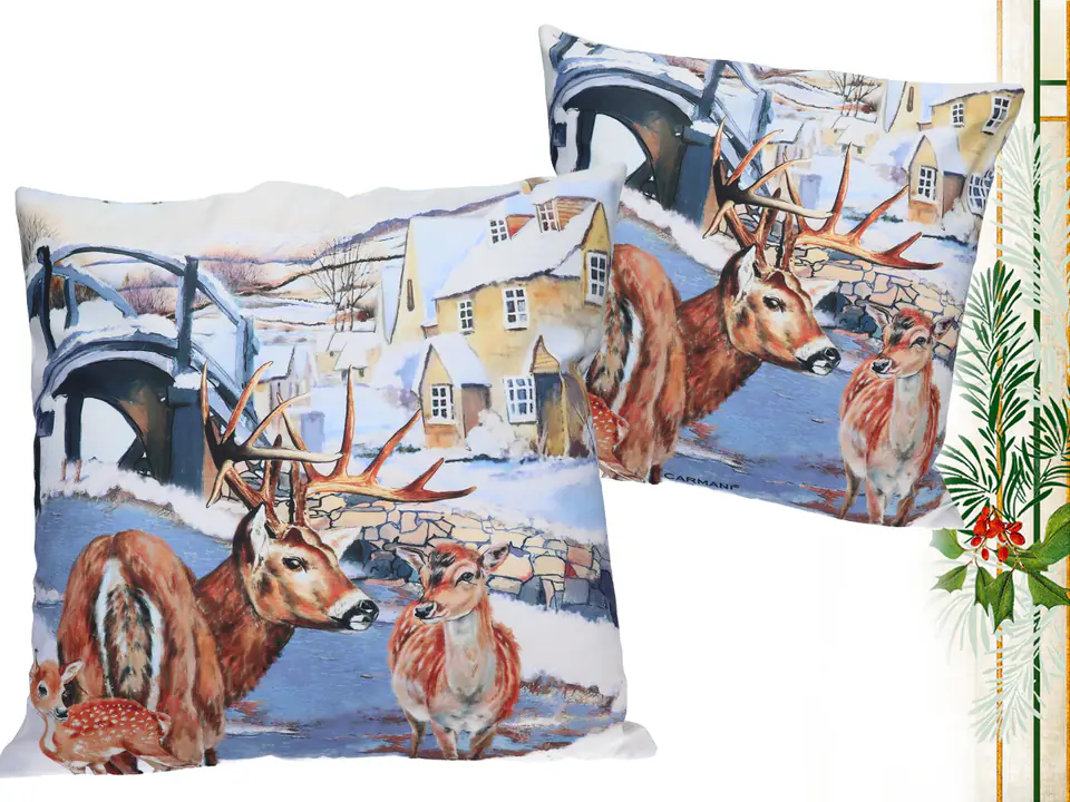 ⁨Christmas pillow cover⁩ at Wasserman.eu