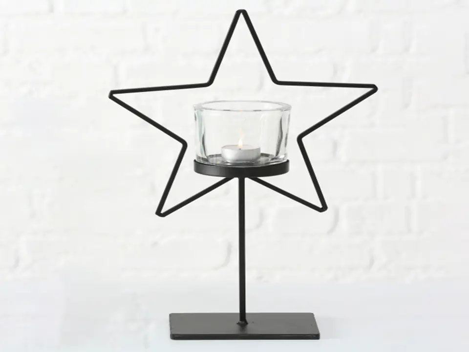 ⁨Metal candlestick - star⁩ at Wasserman.eu