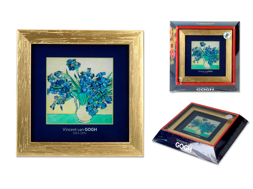 ⁨Picture - V. van Gogh, Irises, gold frame (CARMANI)⁩ at Wasserman.eu