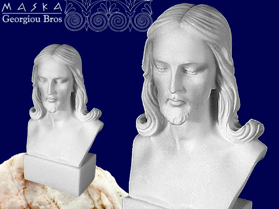 ⁨Bust of Jesus - Greek alabaster⁩ at Wasserman.eu