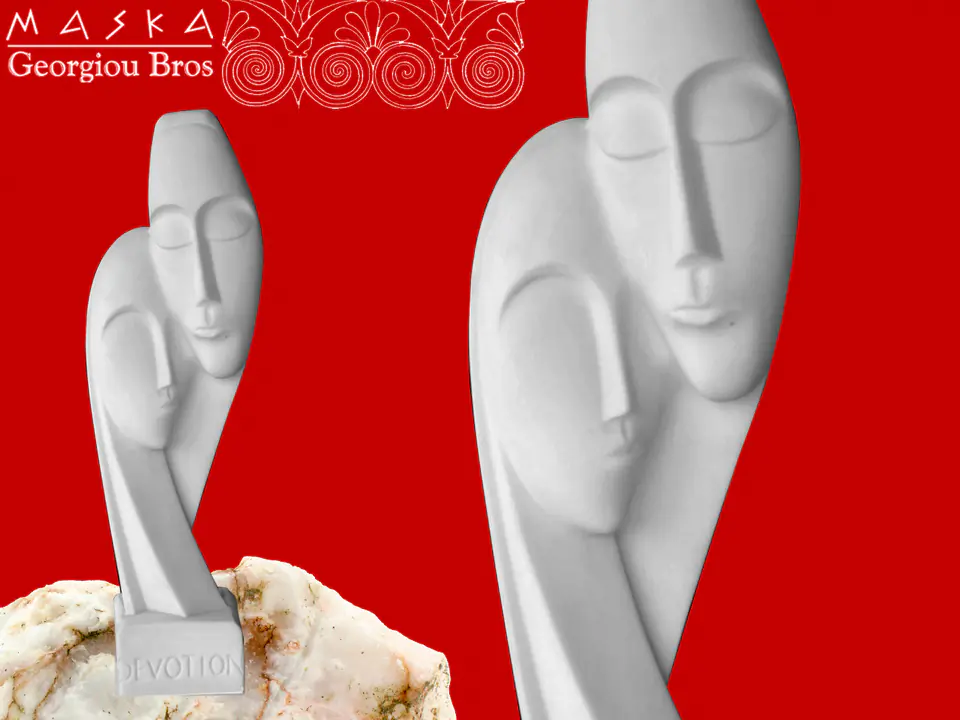 Figura -maski -alabaster grecki w sklepie Wasserman.eu