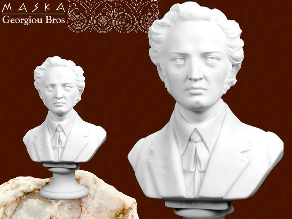 Chopin - popiersie - alabaster w sklepie Wasserman.eu