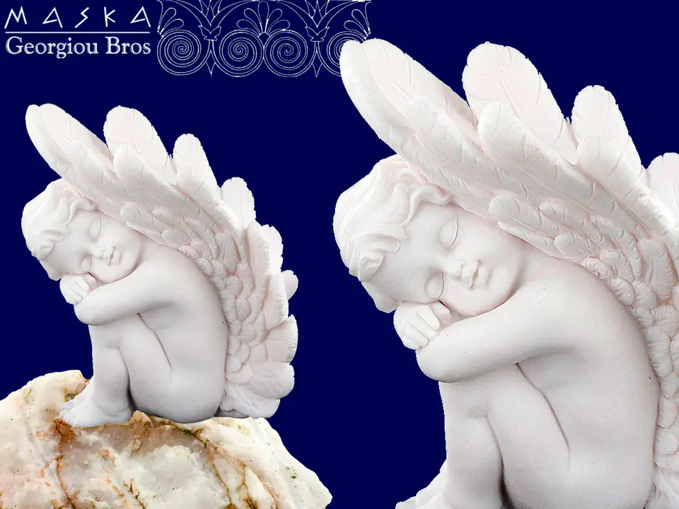 ⁨Aniołek śpiący - alabaster grecki⁩ w sklepie Wasserman.eu