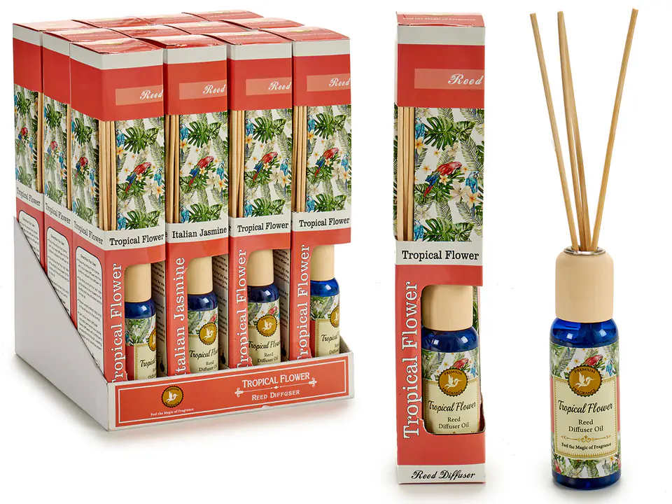 Set of 12 fragrance diffusers - Tropical flowers at Wasserman.eu