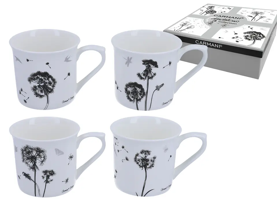 ⁨Set of 4 cups - Dandelions (CARMANI)⁩ at Wasserman.eu