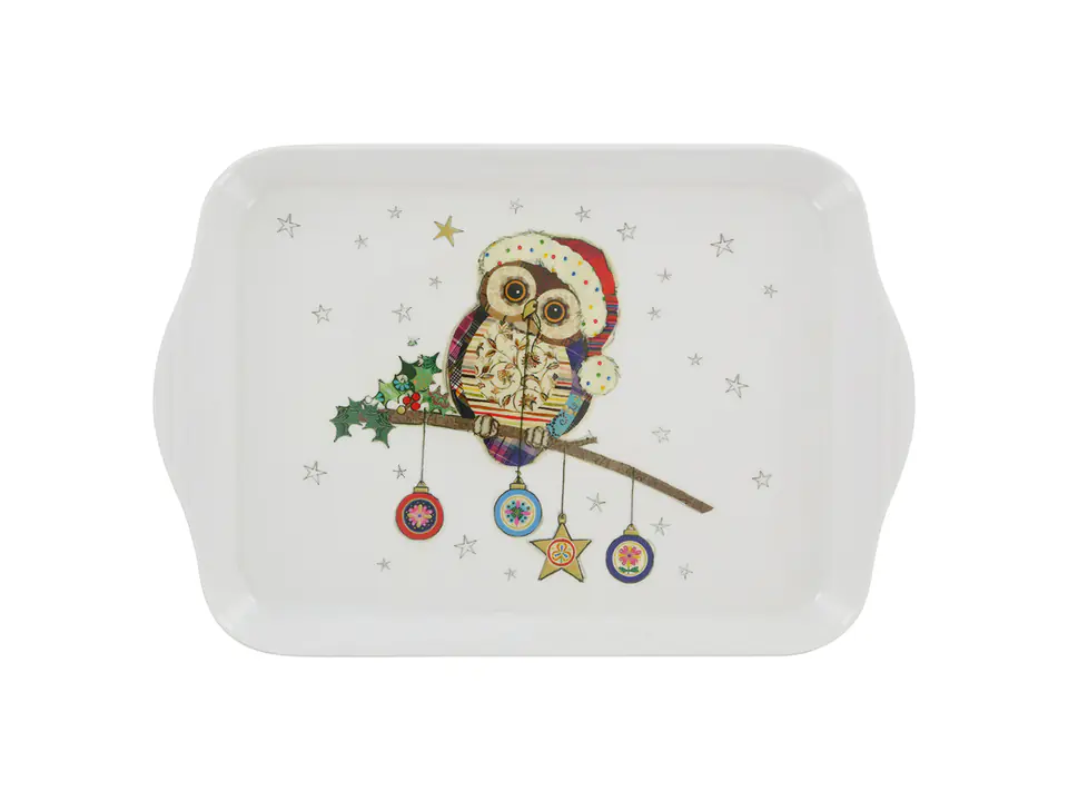 ⁨Melamine tray small - Bug Art Owl Baubles⁩ at Wasserman.eu