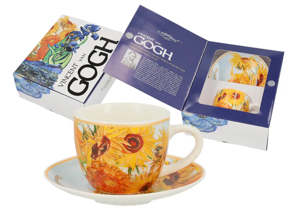 Filiżanka espresso ze spodkiem - V. van Gogh, Słoneczniki (CARMANI) w sklepie Wasserman.eu