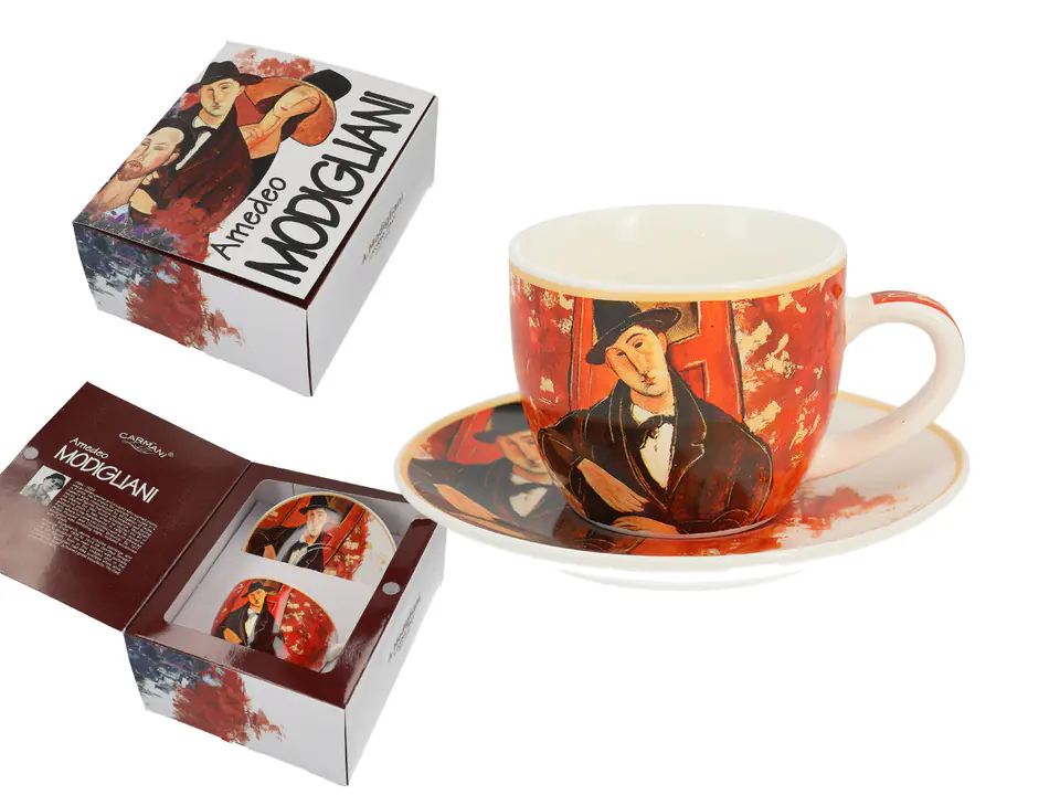 ⁨Espresso cup with saucer - A. Modigliani, Mario Varvogli (CARMANI)⁩ at Wasserman.eu