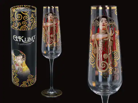 ⁨Kieliszek do szampana - G. Klimt, Medycyna (CARMANI)⁩ w sklepie Wasserman.eu