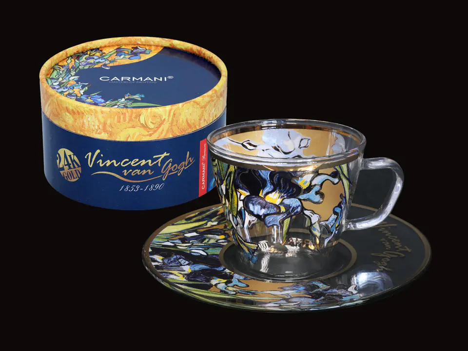 ⁨Filiżanka espresso - V. Van Gogh. Irysy (CARMANI)⁩ w sklepie Wasserman.eu