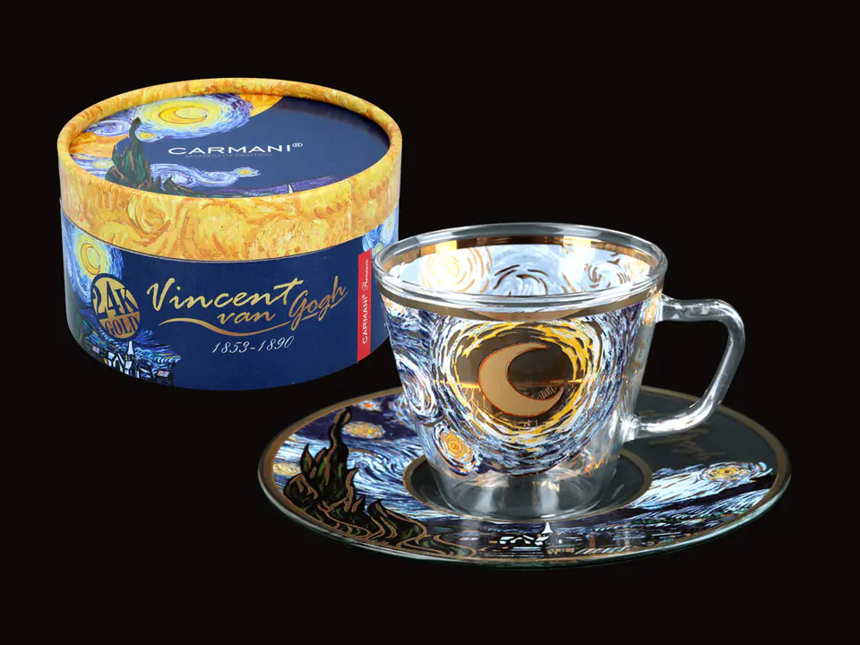 ⁨A cup of espresso - V. Van Gogh. Starry Night (CARMANI)⁩ at Wasserman.eu