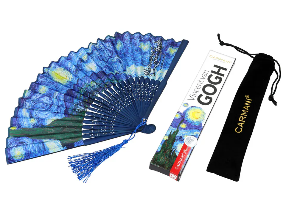 ⁨Wachlarz - V. Van Gogh, Gwiaździsta Noc (CARMANI)⁩ w sklepie Wasserman.eu