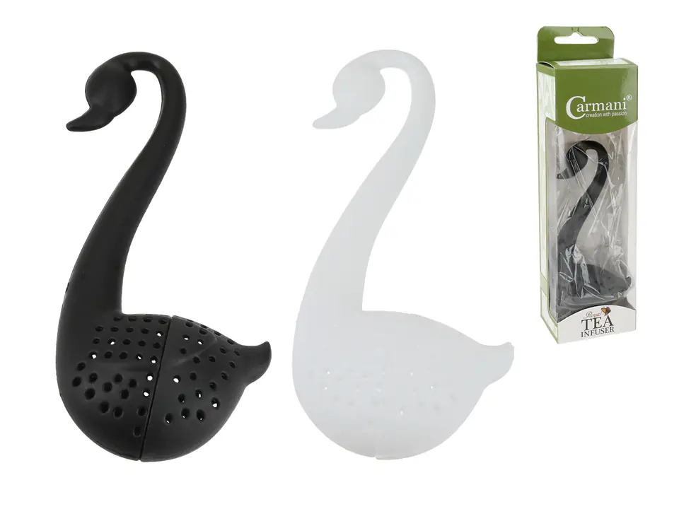 ⁨Silicone swan infuser (pattern to choose from)⁩ at Wasserman.eu