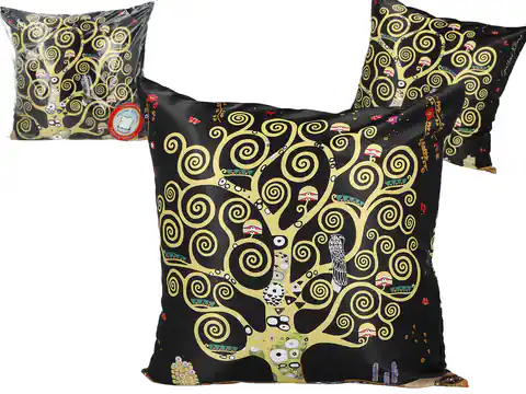 ⁨Poduszka z wypełnieniem/suwak - G. Klimt, Drzewo życia(CARMANI)⁩ w sklepie Wasserman.eu