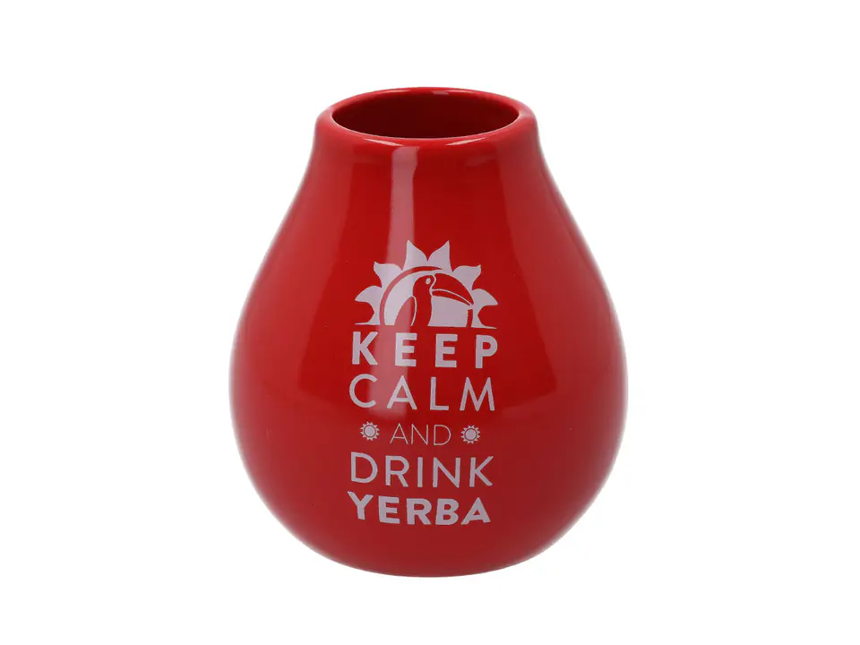 Matero Ceramico LUKA RED 350 ml z logo MATE GREEN w sklepie Wasserman.eu