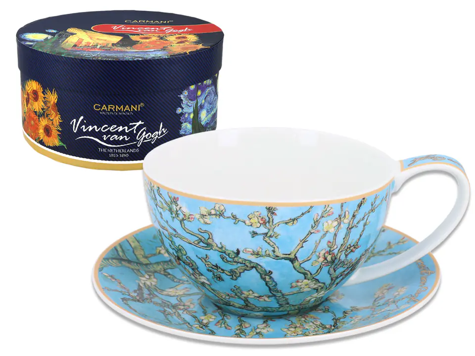 Filiżanka ze spodkiem -V. van Gogh, Kwitnący Migdałowiec (CARMANI) w sklepie Wasserman.eu
