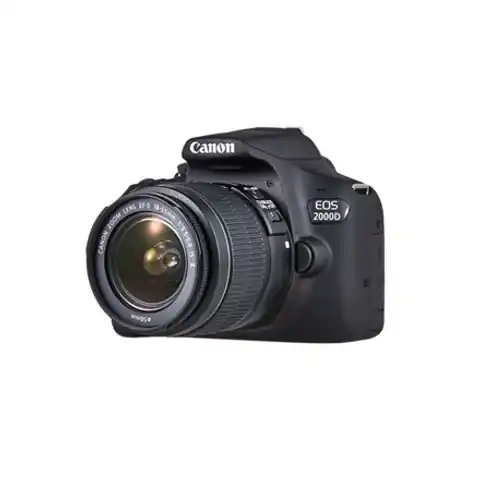 ⁨Canon EOS 2000D 18-55 III EU26 SLR Camera Kit, megapiksel 24,1 MP, ISO 12800, przekątna wyświetlacza 3,0 ", Wi-Fi, nagrywanie wi⁩ w sklepie Wasserman.eu