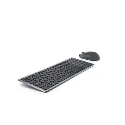 ⁨Dell Keyboard and Mouse KM7120W Wireless, 2.4 GHz, Bluetooth 5.0, Keyboard layout Nordic, Titan Gray⁩ at Wasserman.eu