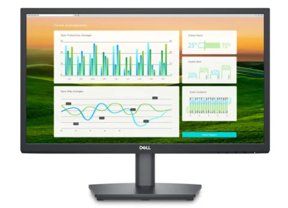 ⁨DELL E Series E2222HS 54.6 cm (21.5") 1920 x 1080 pixels Full HD LED Black⁩ at Wasserman.eu