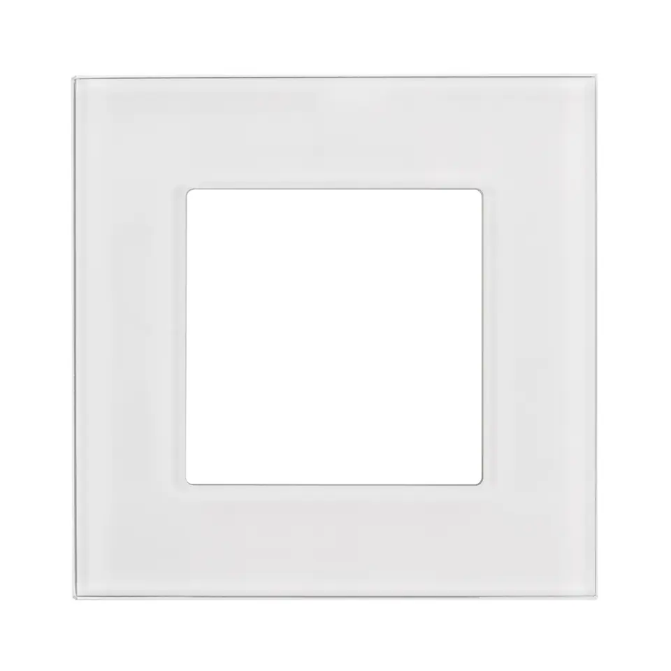 ⁨Maclean Glass Frame, Single, White, 86x86mm, MCE730W⁩ at Wasserman.eu