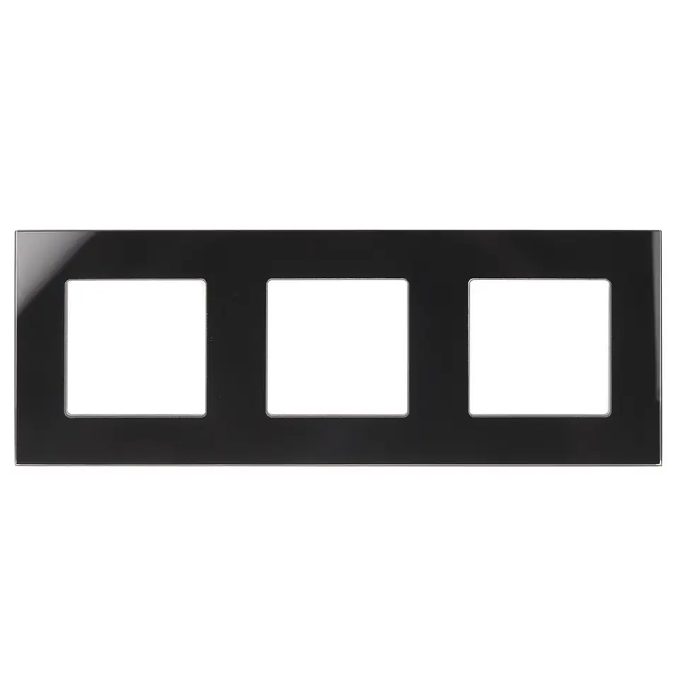 ⁨Maclean Glass Frame, Triple, Black, 228x86mm, MCE731B⁩ at Wasserman.eu