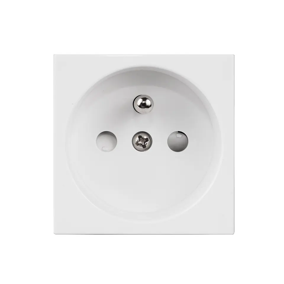 ⁨Socket Type E (French) Maclean, fits glass frames, white MCE718W⁩ at Wasserman.eu