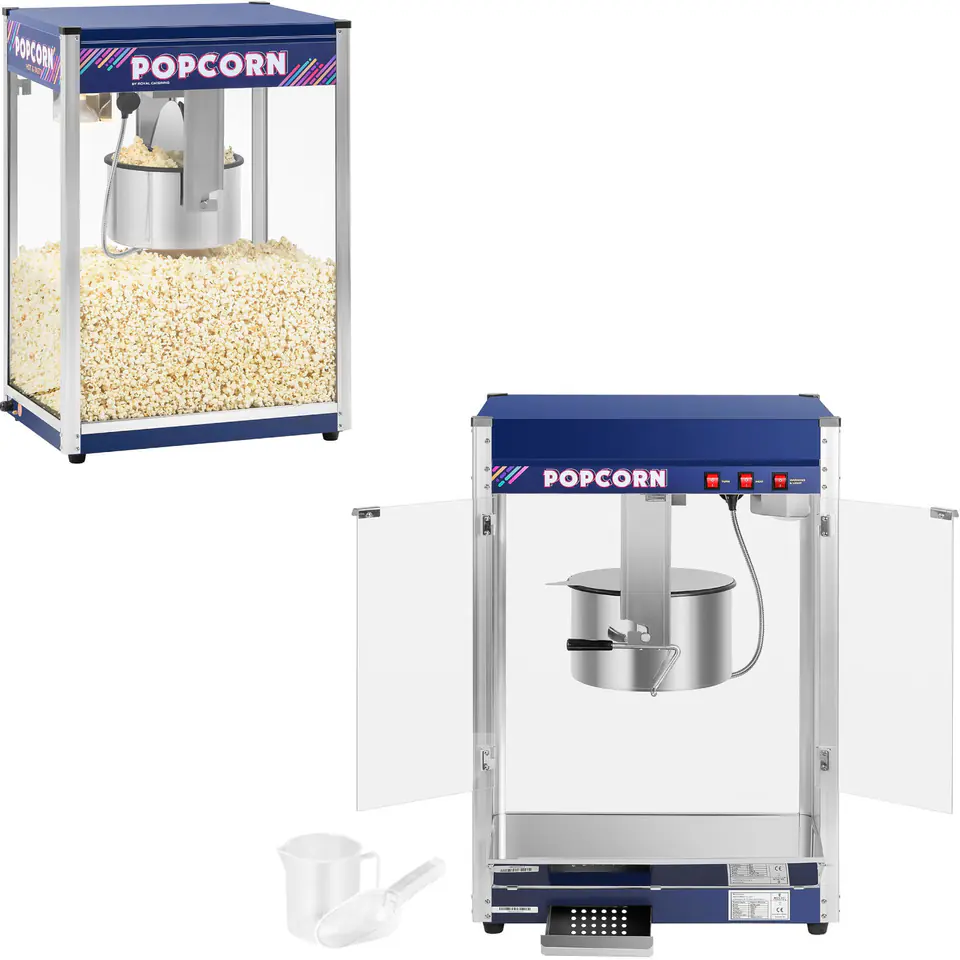 ⁨Najlepsza maszyna automat do popcornu 2300W 230V 16 Oz 6kg/h Royal Catering RCPR-2300⁩ w sklepie Wasserman.eu