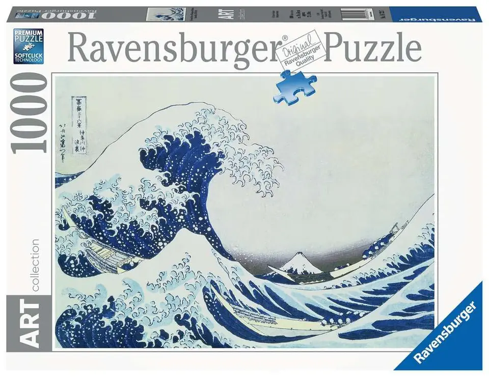 ⁨Puzzle 2D 1000 elements: Great Wave off Kanagawa⁩ at Wasserman.eu