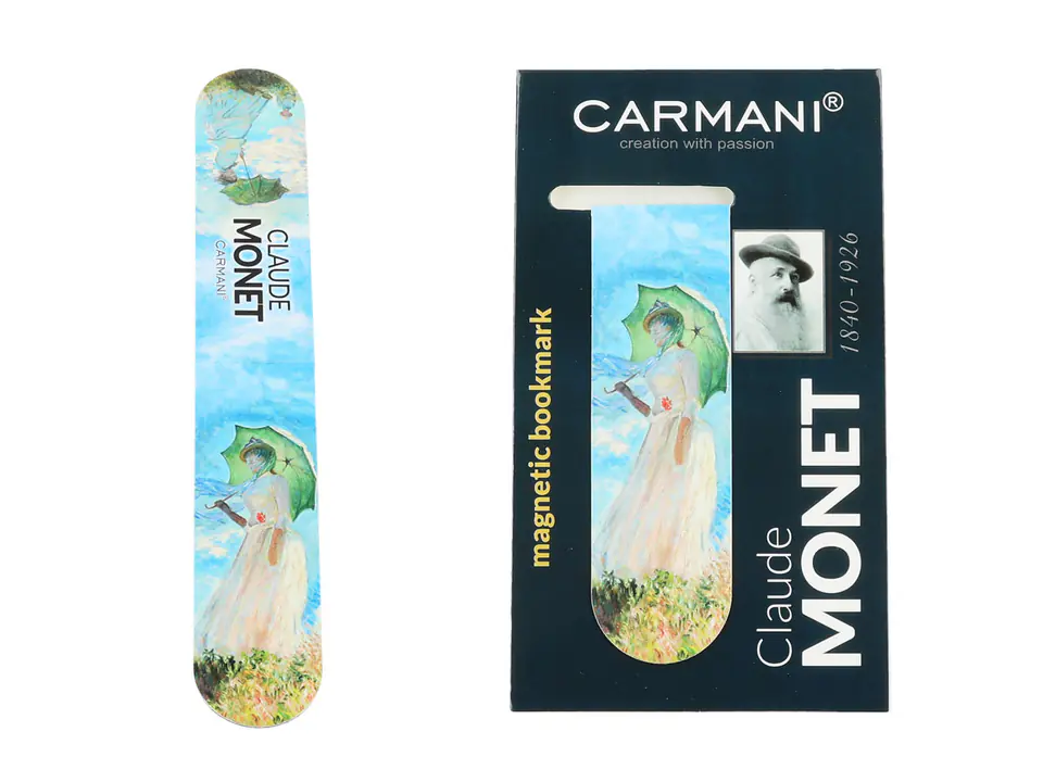 ⁨Magnetic bookmark - C. Monet, Woman with Umbrella (CARMANI)⁩ at Wasserman.eu