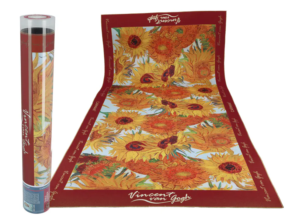 ⁨Table runner (wide) - V. van Gogh, Sunflowers (CARMANI)⁩ at Wasserman.eu