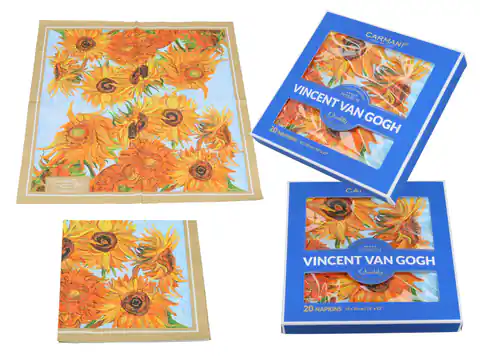 ⁨Paper napkins 20pcs. - V. van Gogh, Sunflowers (CARMANI)⁩ at Wasserman.eu